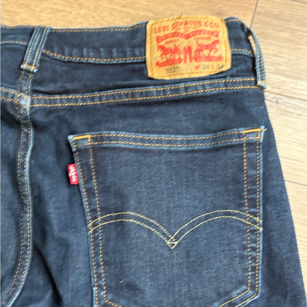 Levi's 512 Slim Taper Fit Jeans Men's 36x34 - Picture 4 of 6